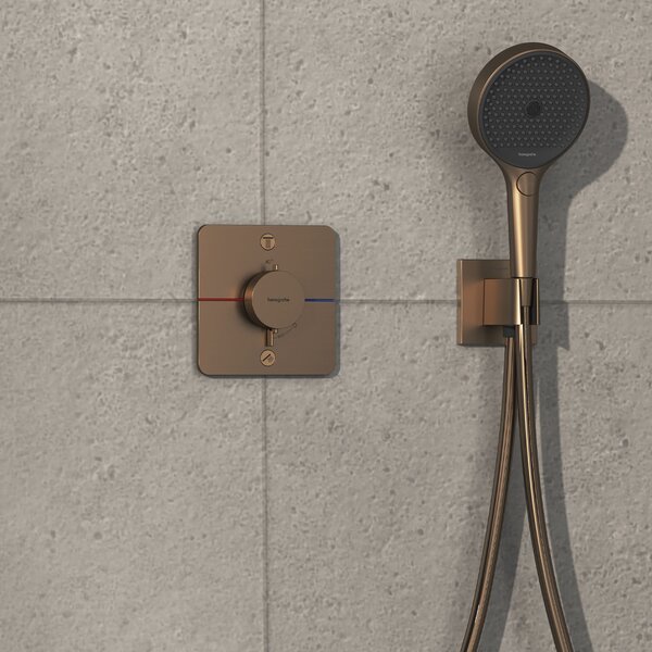 Hansgrohe ShowerSelect Comfort Q Termostat pod omítku pro 2 spotřebiče, kartáčovaný bronz 15583140