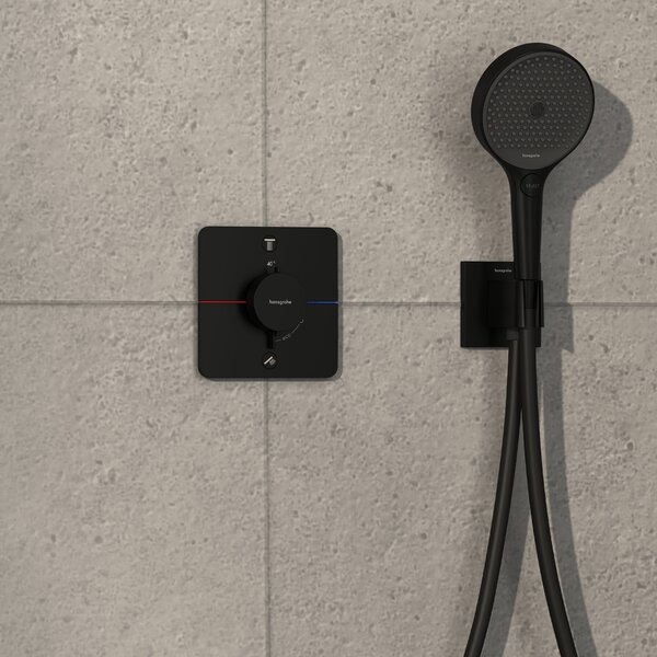 Hansgrohe ShowerSelect Comfort Q Termostat pod omítku pro 2 spotřebiče, matná černá 15583670