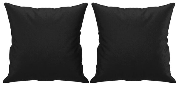 2místná pohovka s polštáři černá 120 cm umělá kůže 3200983
