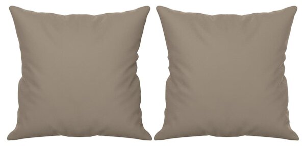 3místná pohovka s polštáři taupe 180 cm tkanina z mikrovlákno 3200977