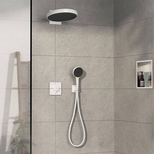 Hansgrohe ShowerSelect Comfort Q Termostat pod omítku pro 2 spotřebiče, matná bílá 15583700