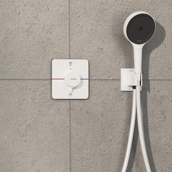 Hansgrohe ShowerSelect Comfort Q Termostat pod omítku pro 2 spotřebiče, matná bílá 15583700