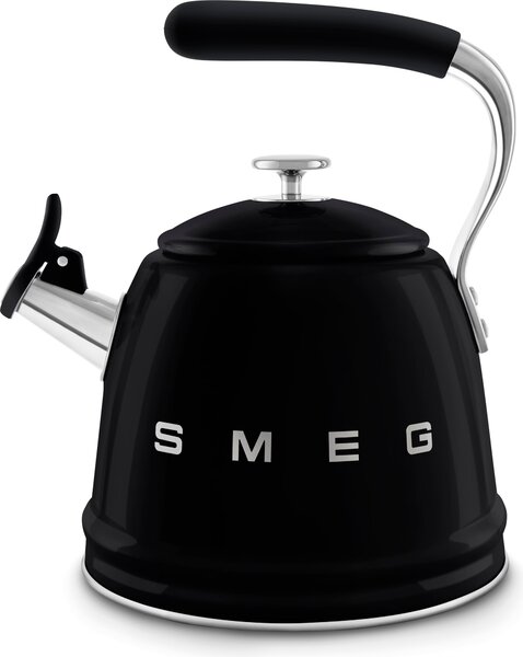 Smeg WKF01BL Varná konvice s píšťalkou 50's Style černá