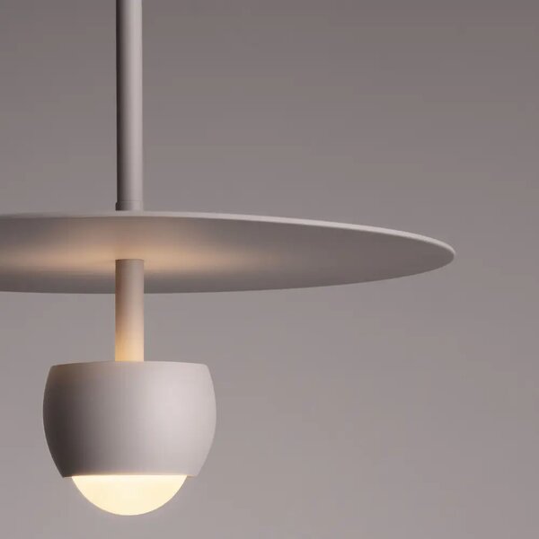 Nova Luce Béžové kovové závěsné LED světlo Edem 30 cm