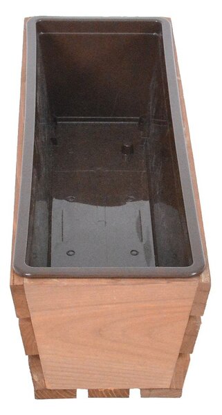 Dřevěný truhlík 51 cm Modern – Rojaplast