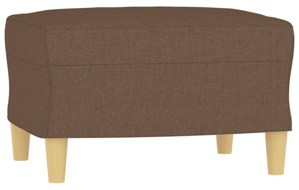 Křeslo s podnožkou hnědé 60 cm textil 3200996