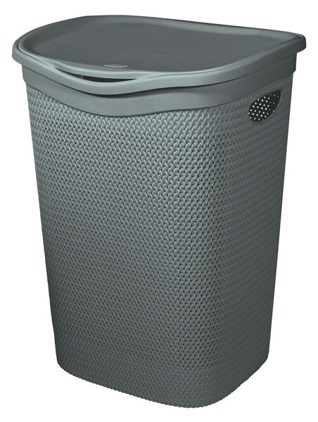 BELLI e FORTI s.r.l. Belli E Forti koš na prádlo s víkem RATA, šedý, plast, 55 L