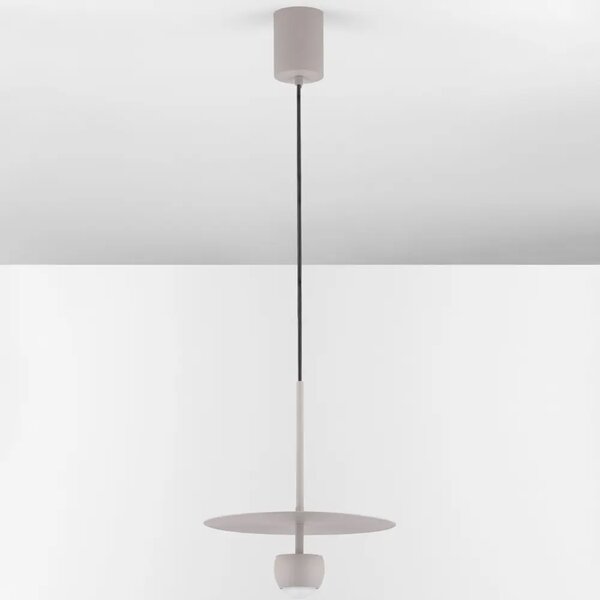 Nova Luce Béžové kovové závěsné LED světlo Edem 30 cm