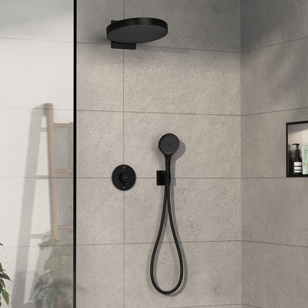 Hansgrohe ShowerSelect Comfort S Termostat pod omítku pro 2 spotřebiče, matná černá 15554670