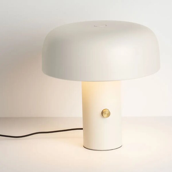 Nova Luce Krémová kovová stolní LED lampa Noelia