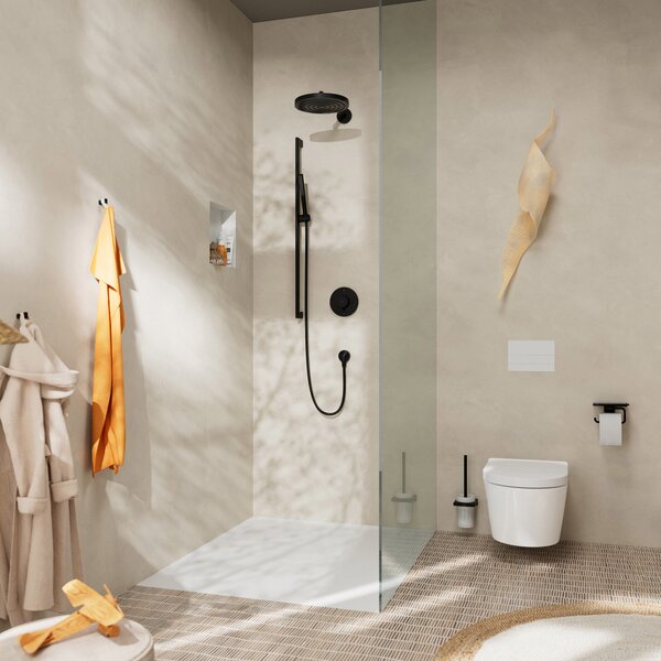 Hansgrohe ShowerSelect Comfort S Termostat pod omítku pro 2 spotřebiče, matná černá 15554670