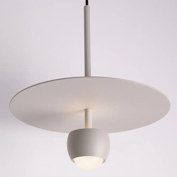 Nova Luce Béžové kovové závěsné LED světlo Edem 30 cm