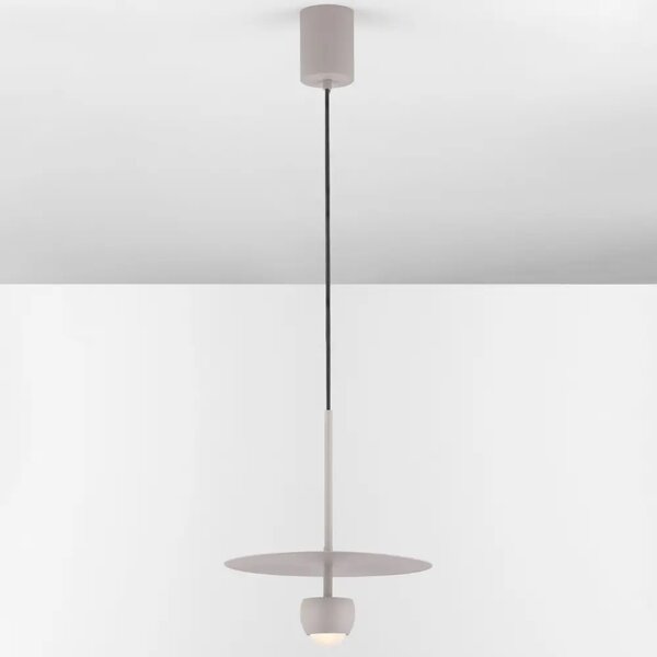 Nova Luce Béžové kovové závěsné LED světlo Edem 30 cm