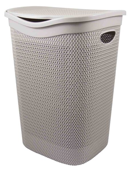 BELLI e FORTI s.r.l. Belli E Forti koš na prádlo s víkem RATA, béžový, plast, 55 L
