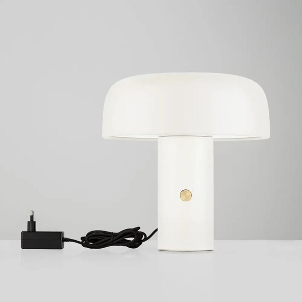 Nova Luce Krémová kovová stolní LED lampa Noelia