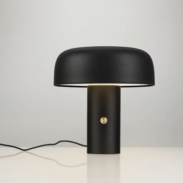 Nova Luce Černá kovová stolní LED lampa Noelia