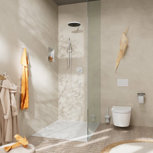 Hansgrohe ShowerSelect Comfort S Termostat pod omítku pro 2 spotřebiče, matná bílá 15554700