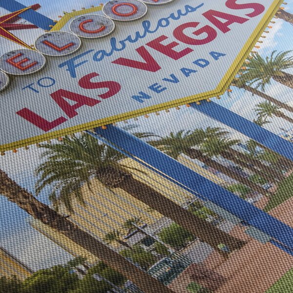 Obraz - Las Vegas (s hodinami) (90x30 cm)