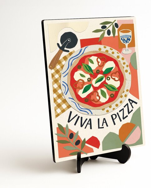 DUBLEZ | Nástěnný obraz do kuchyně - Viva La Pizza | UV tisk, Premium