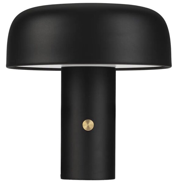 Nova Luce Černá kovová stolní LED lampa Noelia