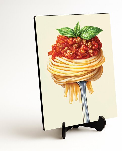 DUBLEZ | Food art obraz - Špagety Bolognese | UV tisk, Premium