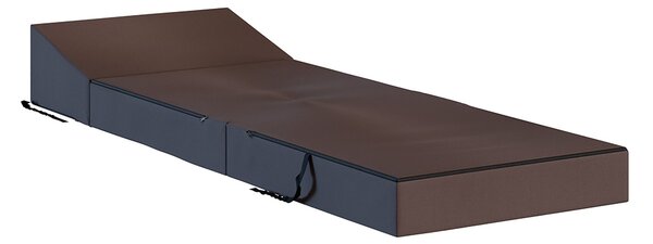 Rozkládací zahradní pohovka SUZI GARDEN HNĚDÁ voděodolná 70x200 výška 14 cm