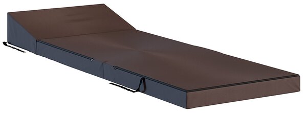 Rozkládací zahradní pohovka SUZI GARDEN HNĚDÁ voděodolná 70x200 výška 9 cm