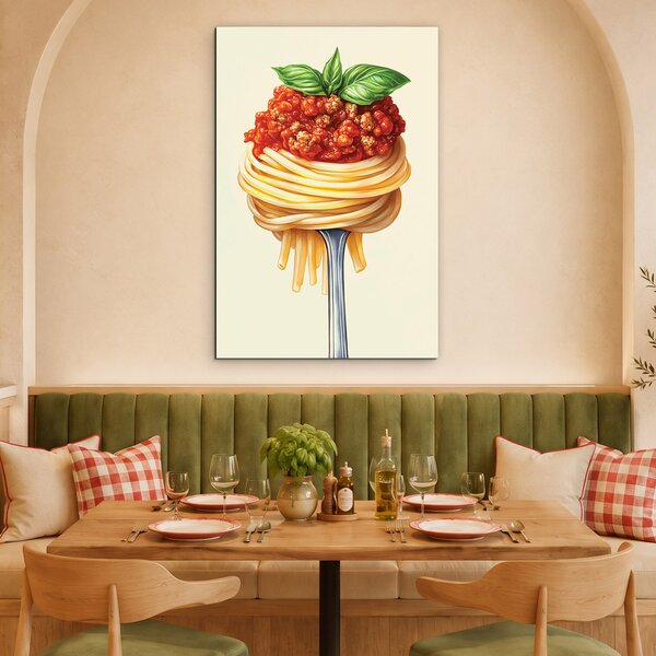 DUBLEZ | Food art obraz - Špagety Bolognese | UV tisk, Premium