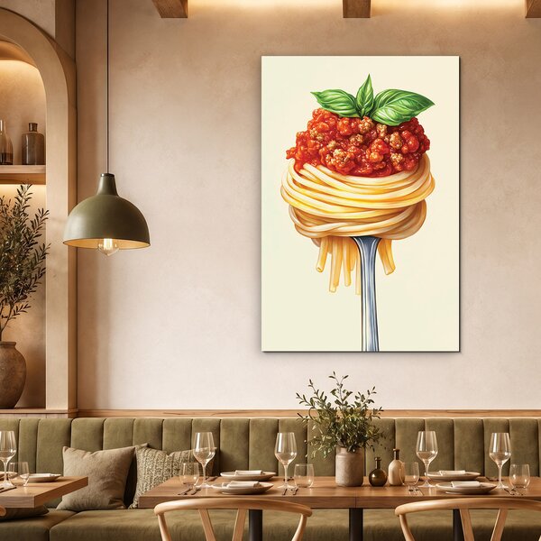 DUBLEZ | Food art obraz - Špagety Bolognese | UV tisk, Premium