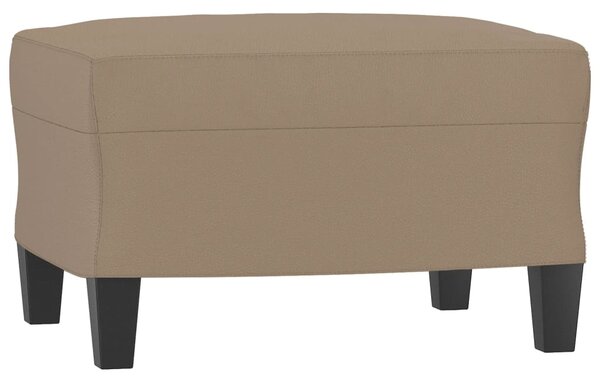 Křeslo s podnožkou cappuccino 60 cm umělá kůže 3201023