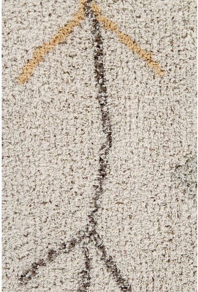 Béžový pratelný ručně tkaný bavlněný koberec 140x200 cm Kaarol Earth – Lorena Canals