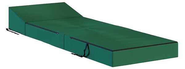 Rozkládací zahradní pohovka SUZI GARDEN ZELENÁ voděodolná 70x200 výška 14 cm
