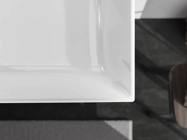Hansgrohe Xevolos E Umyvadlo 800/480 s otvorem pro baterii bez přepadu, SmartClean, bílá 61096450
