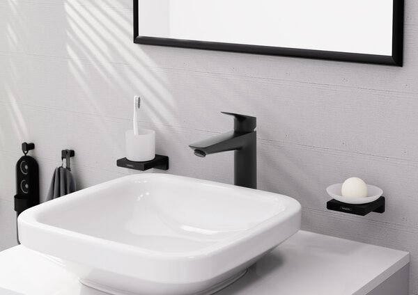 Hansgrohe Logis páková umyvadlová baterie 190 bez odtokové soupravy, matná černá 71091670