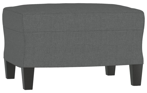 Křeslo s podnožkou tmavě šedé 60 cm textil 3201030