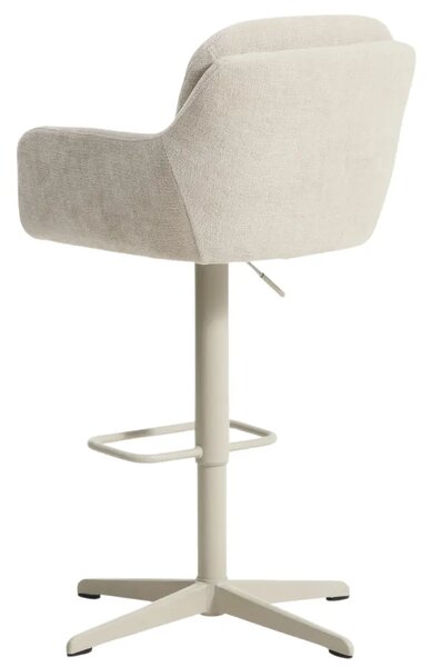 Kave Home Béžová otočná barová židle Lexa 65/85 cm
