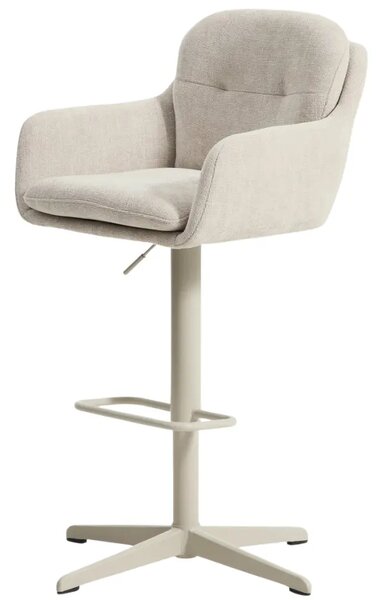 Kave Home Béžová otočná barová židle Lexa 65/85 cm