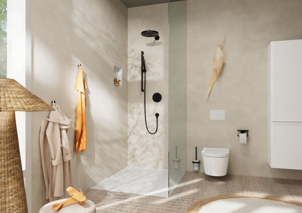 Hansgrohe Sprchové rameno S 39 cm, matná černá 24357670
