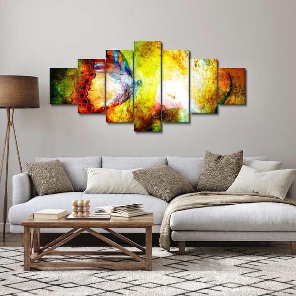 Obraz - Kosmický motýl (210x100 cm)