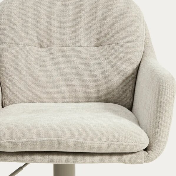 Kave Home Béžová otočná barová židle Lexa 65/85 cm