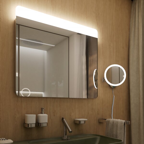 Nimco LED zvětšovací kosmetické zrcátko 8W, 6500/2700K
