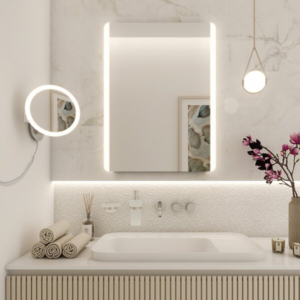 Nimco LED zvětšovací kosmetické zrcátko 8W, 6500/2700K