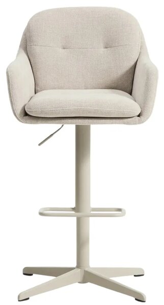 Kave Home Béžová otočná barová židle Lexa 65/85 cm