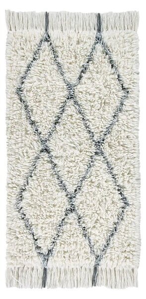 Krémový pratelný ručně tkaný vlněný koberec 80x140 cm Berber Soul – Lorena Canals