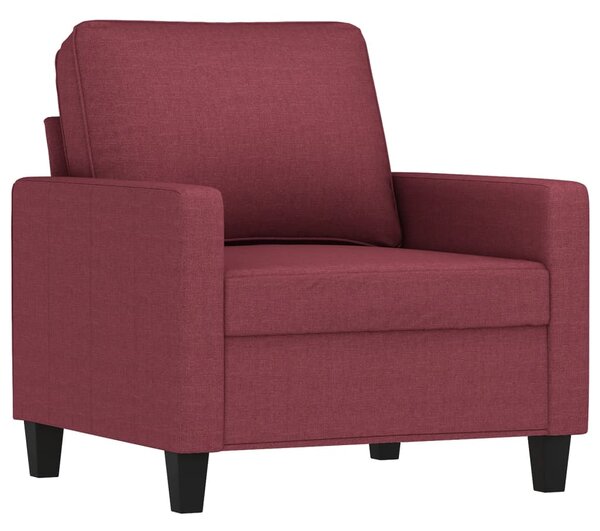 Křeslo s podnožkou vínové 60 cm textil 3201035