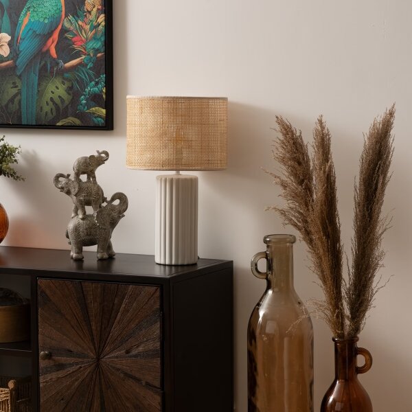Atmosphera - Stolní lampa TYLIA 1xE14/60W/230V ratan
