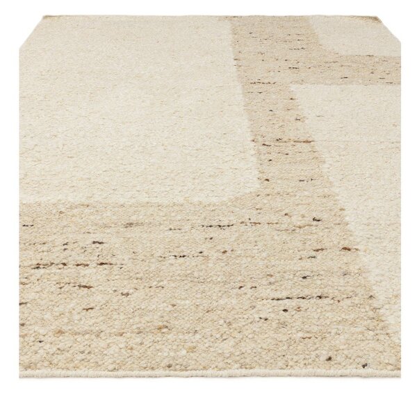 Béžový oboustranný/ručně tkaný vlněný koberec 120x170 cm Napa Tumbla – Asiatic Carpets