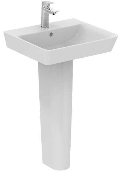 Ideal Standard Connect Air - Umyvadlo CUBE 500x450 mm, s přepadem, bílá E030101