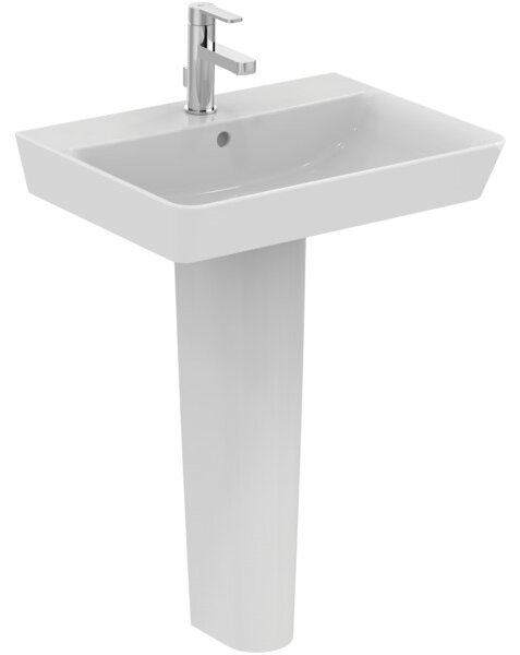 Ideal Standard Connect Air - Umyvadlo CUBE 600x460 mm, s přepadem, bílá E029801