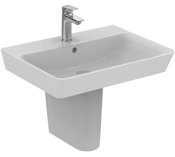 Ideal Standard Connect Air - Umyvadlo CUBE 600x460 mm, s přepadem, bílá E029801